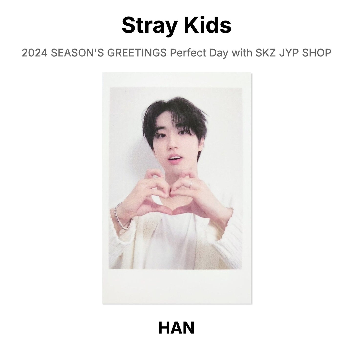 Stray Kids 2024 SEASON'S GREETINGS Perfect Day with SKZ JYP SHOP Official Photocard
