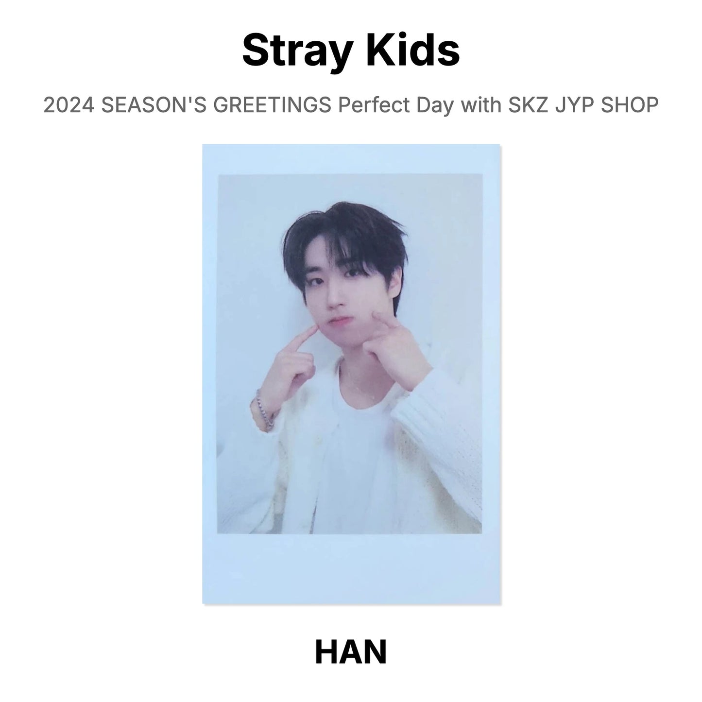 Stray Kids 2024 SEASON'S GREETINGS Perfect Day with SKZ JYP SHOP Official Photocard