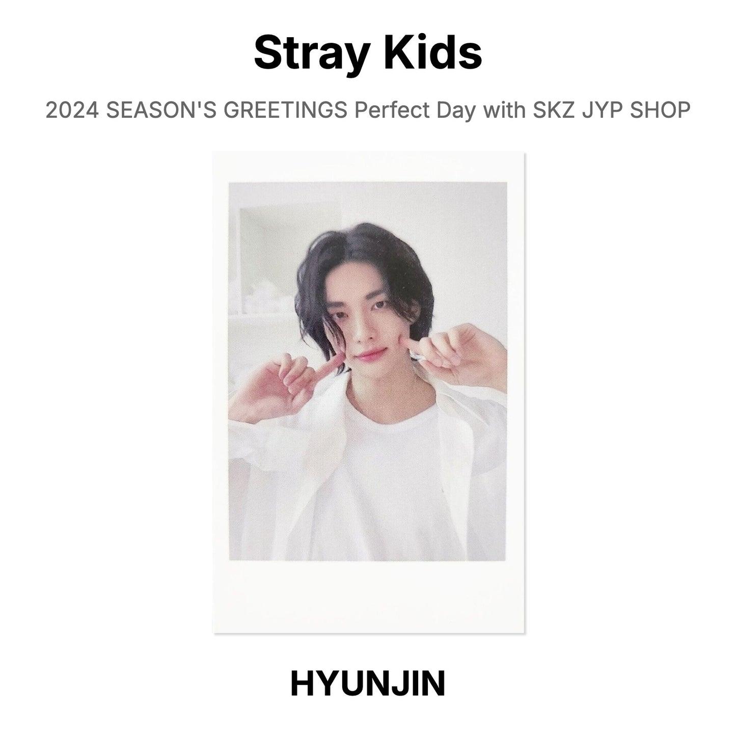 Stray Kids 2024 SEASON'S GREETINGS Perfect Day with SKZ JYP SHOP Official Photocard