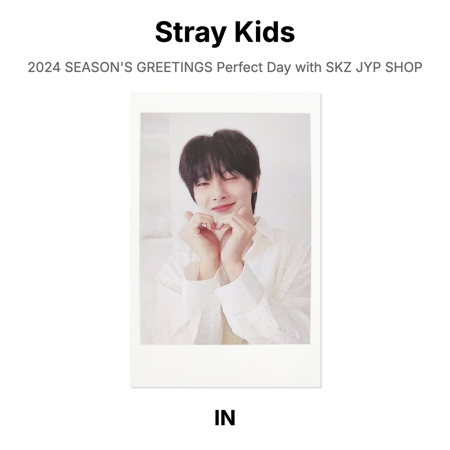 Stray Kids 2024 SEASON'S GREETINGS Perfect Day with SKZ JYP SHOP Official Photocard