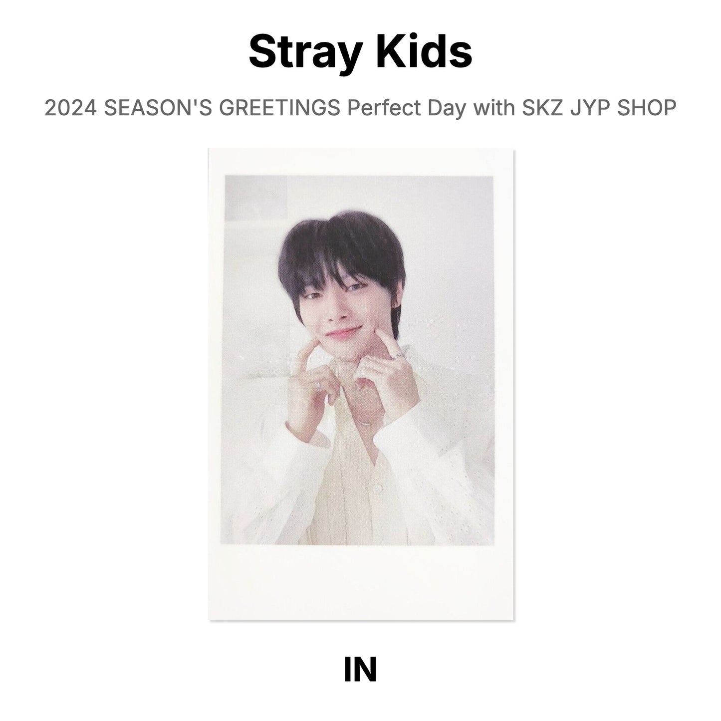 Stray Kids 2024 SEASON'S GREETINGS Perfect Day with SKZ JYP SHOP Official Photocard