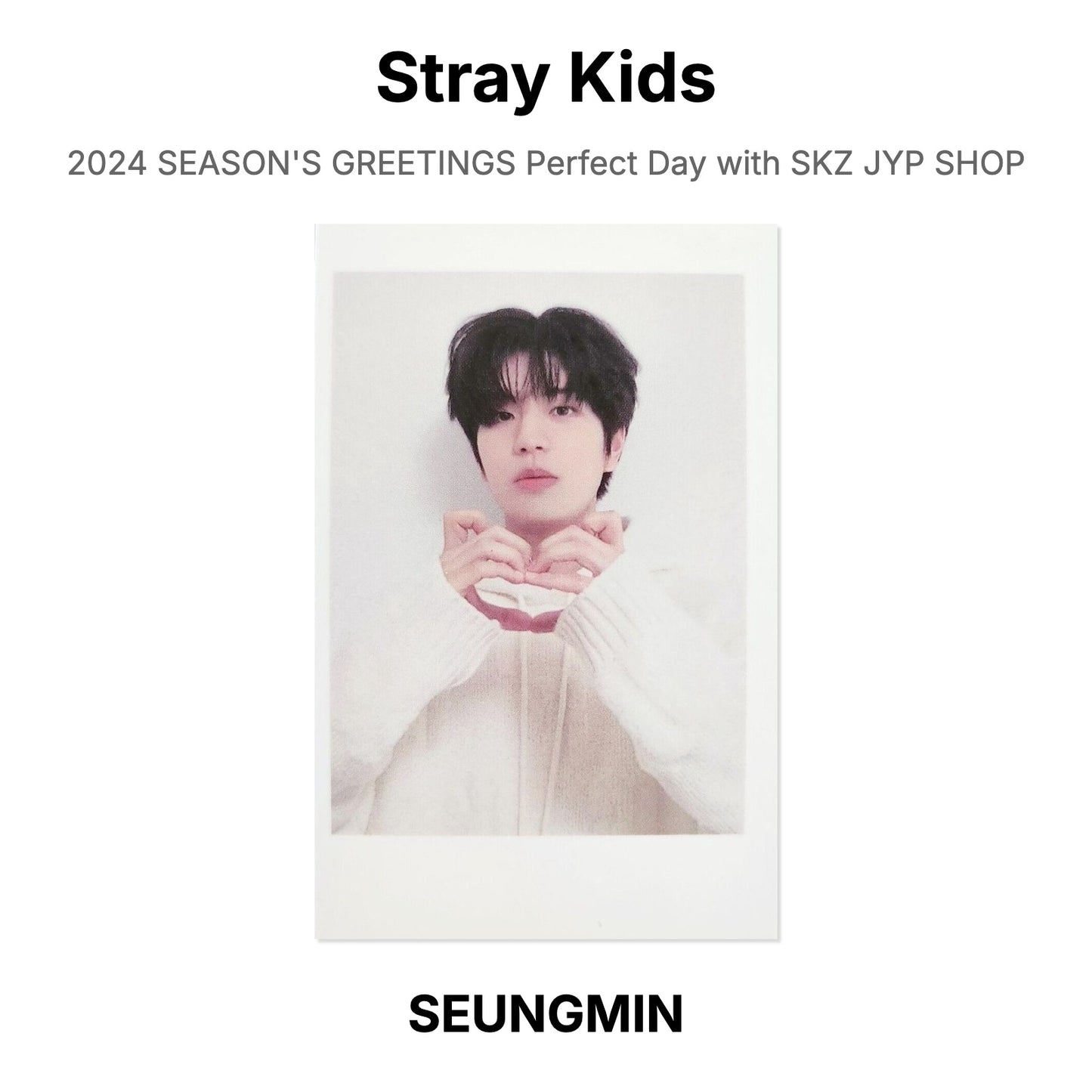 Stray Kids 2024 SEASON'S GREETINGS Perfect Day with SKZ JYP SHOP Official Photocard