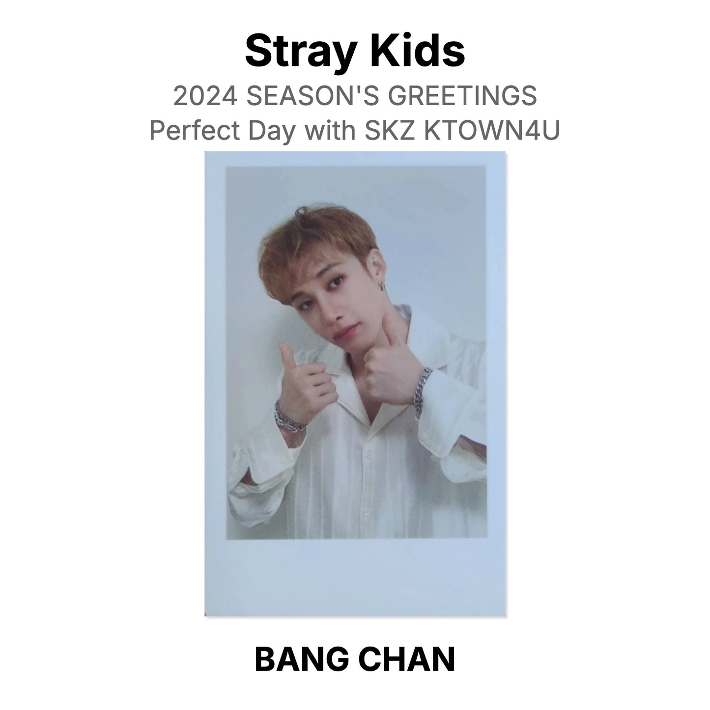 Stray Kids 2024 SEASON'S GREETINGS Perfect Day with SKZ KTOWN4U Official Photocard