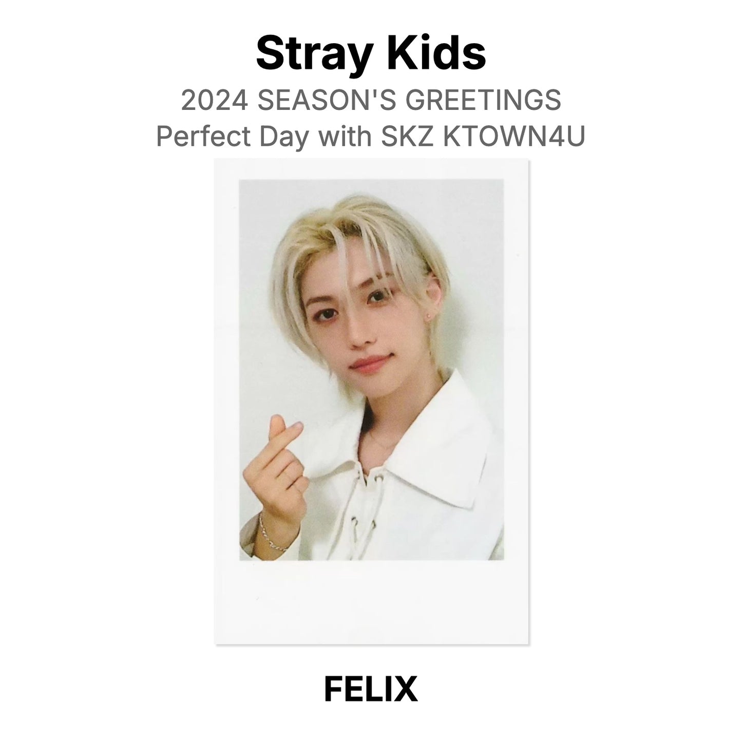 Stray Kids 2024 SEASON'S GREETINGS Perfect Day with SKZ KTOWN4U Official Photocard