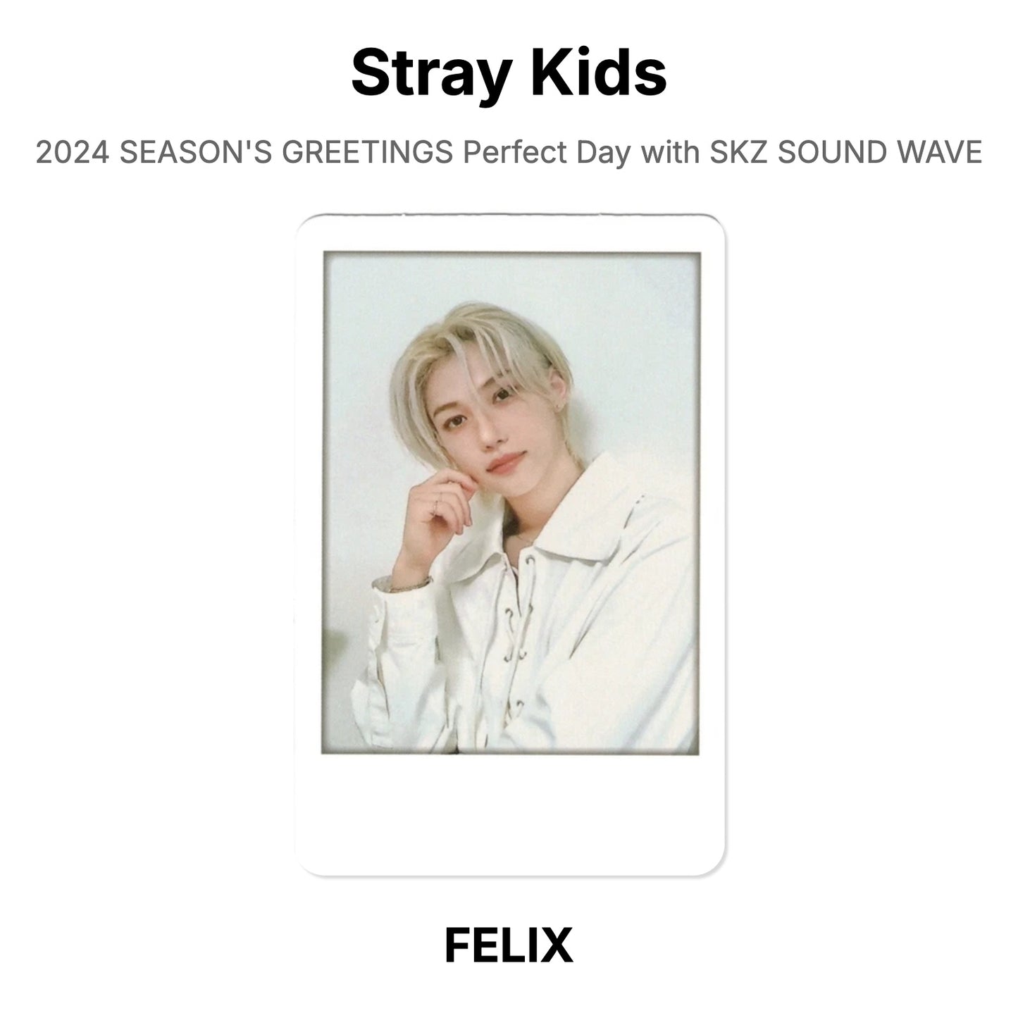 Stray Kids 2024 SEASON'S GREETINGS Perfect Day with SKZ SOUND WAVE Official Photocard