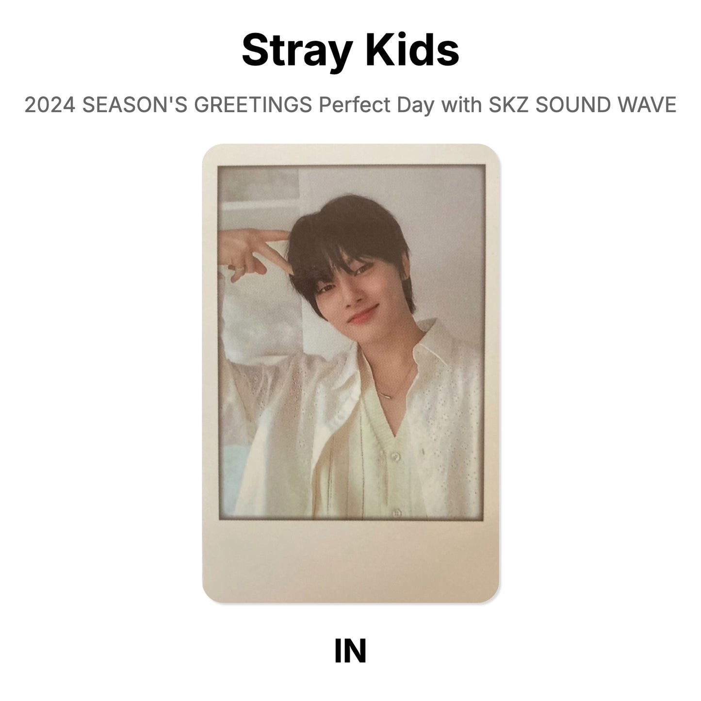 Stray Kids 2024 SEASON'S GREETINGS Perfect Day with SKZ SOUND WAVE Official Photocard