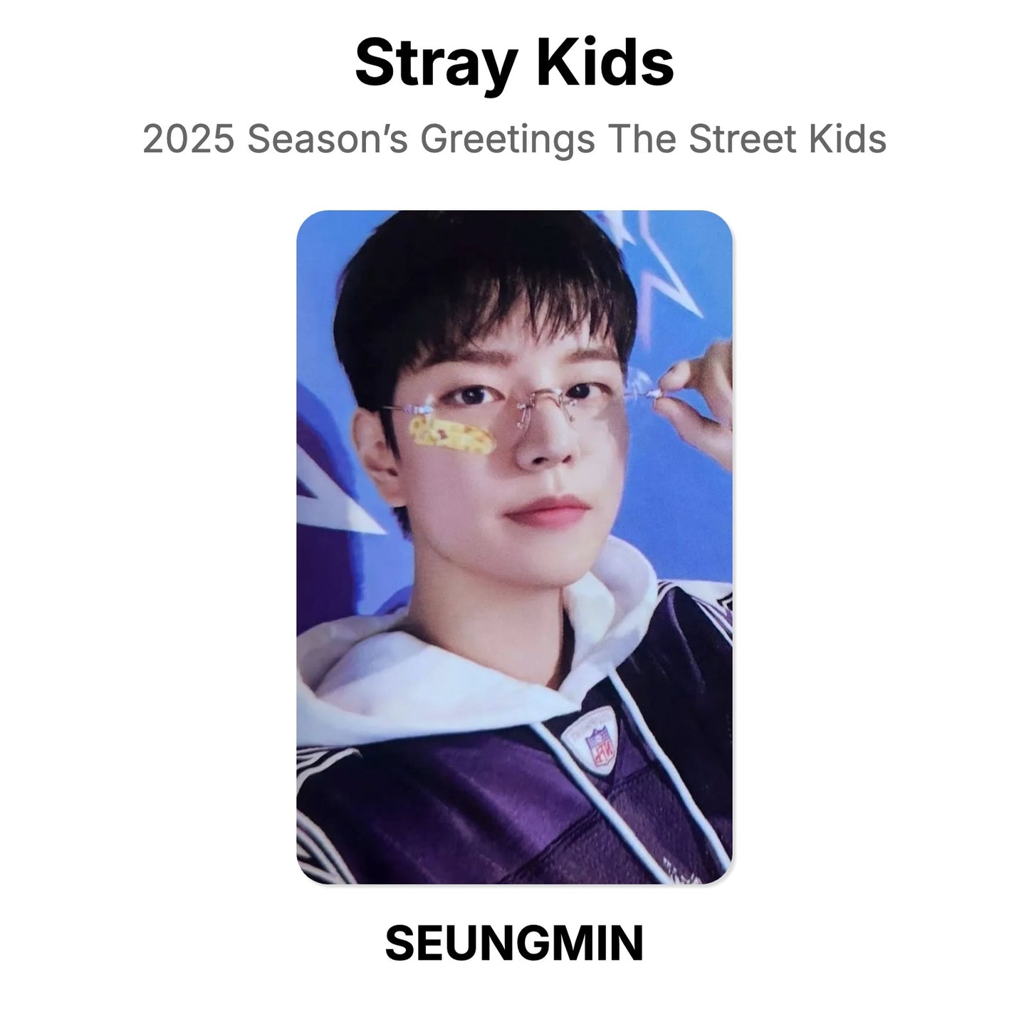 Stray Kids 2025 Season’s Greetings The Street Kids Official Photocard