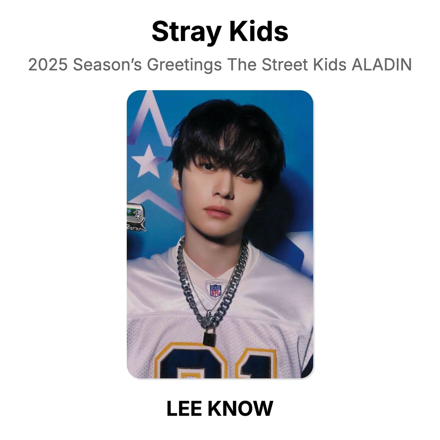 Stray Kids 2025 Season’s Greetings The Street Kids ALADIN Official Photocard
