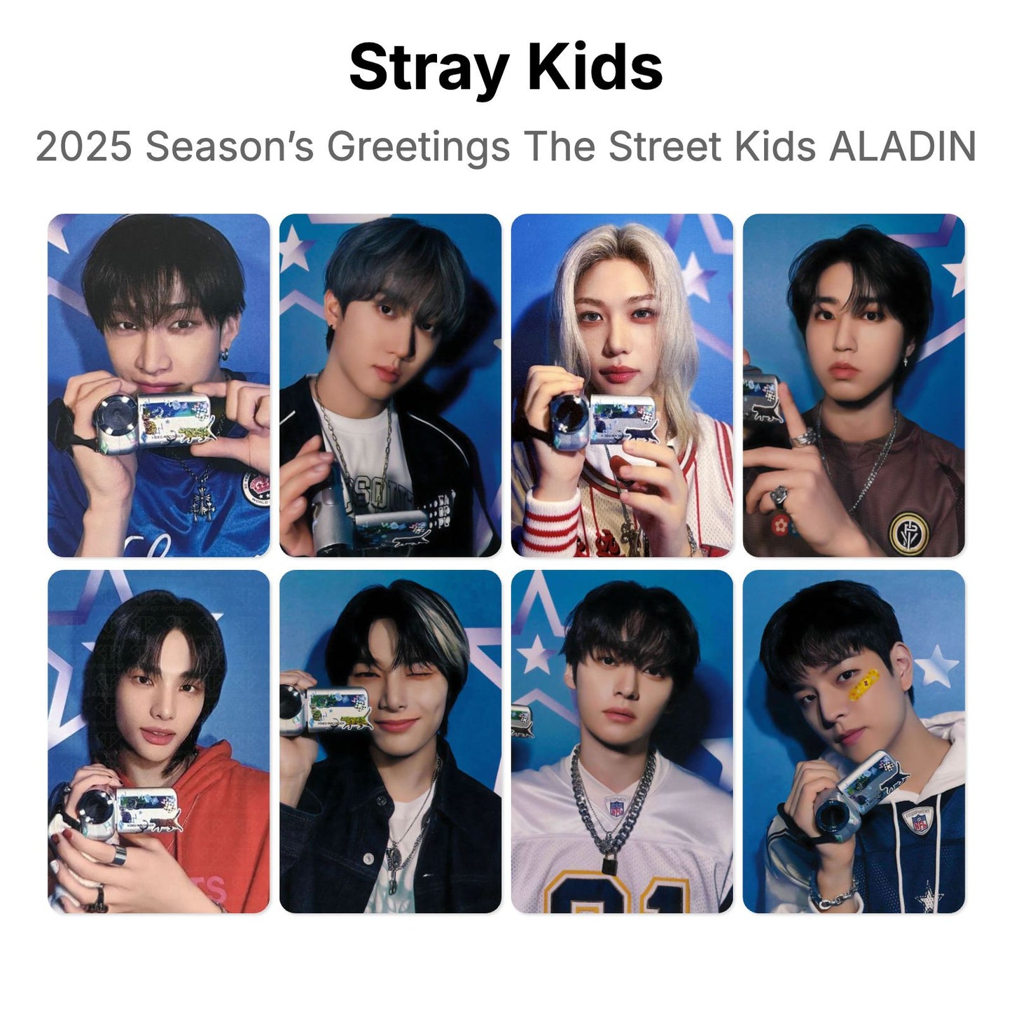 Stray Kids 2025 Season’s Greetings The Street Kids ALADIN Official Photocard