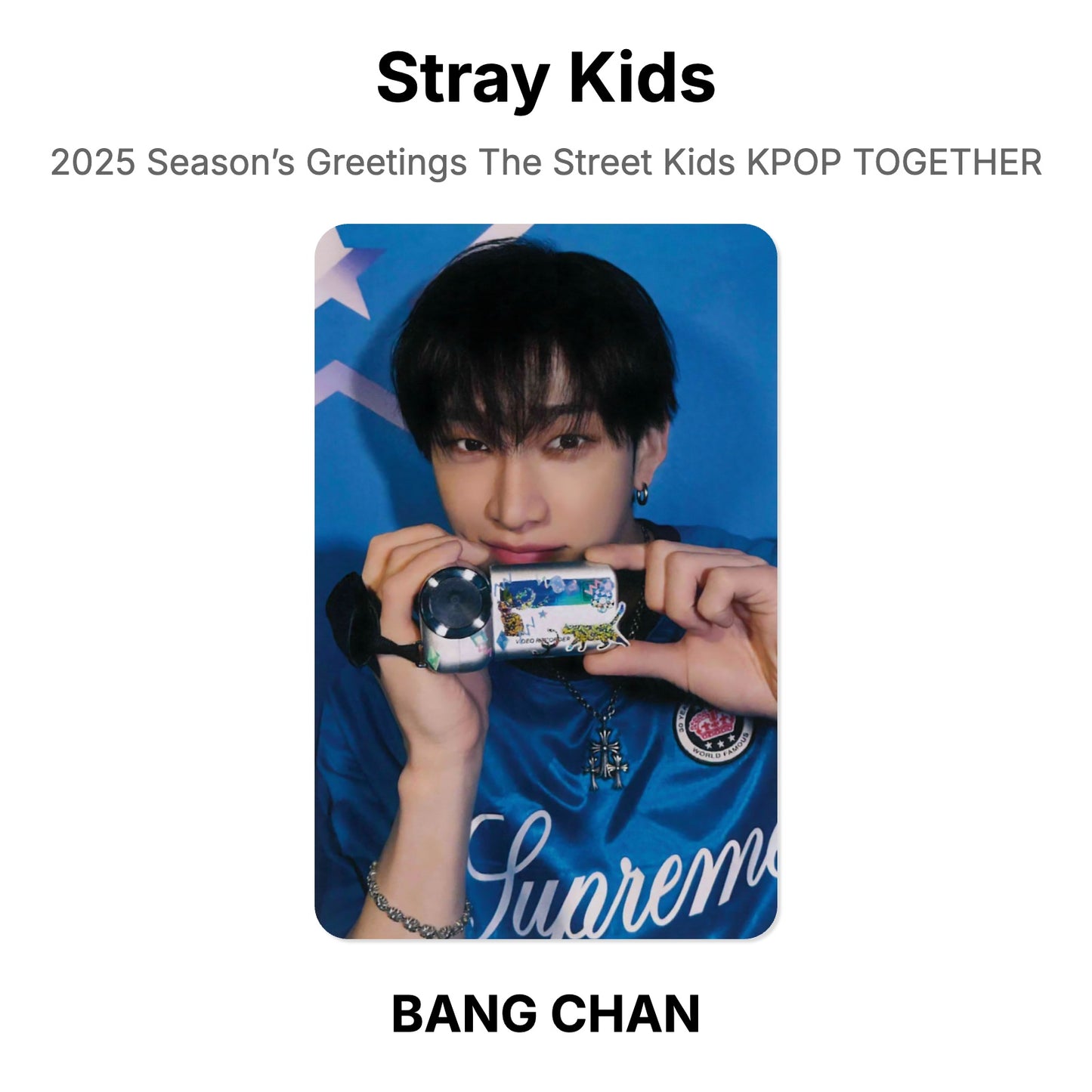Stray Kids 2025 Season’s Greetings The Street Kids KPOP TOGETHER Official Photocard