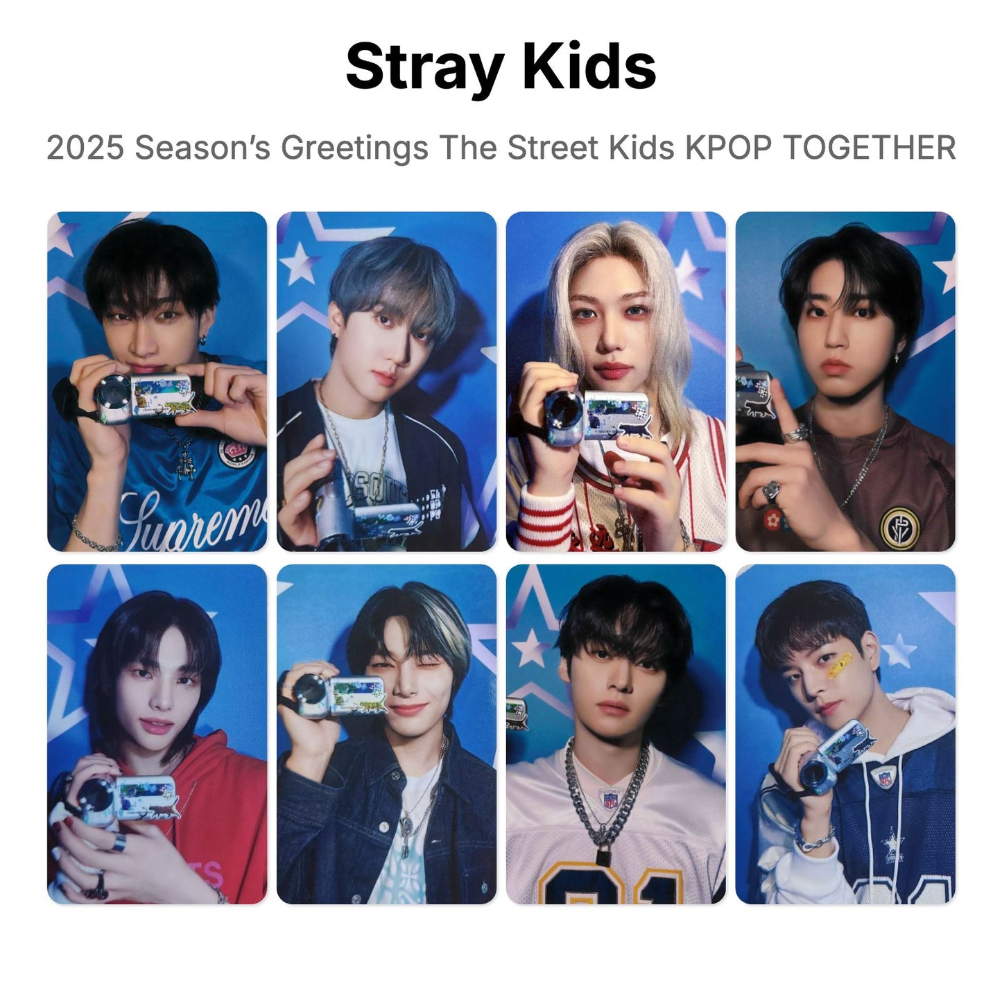 Stray Kids 2025 Season’s Greetings The Street Kids KPOP TOGETHER Official Photocard