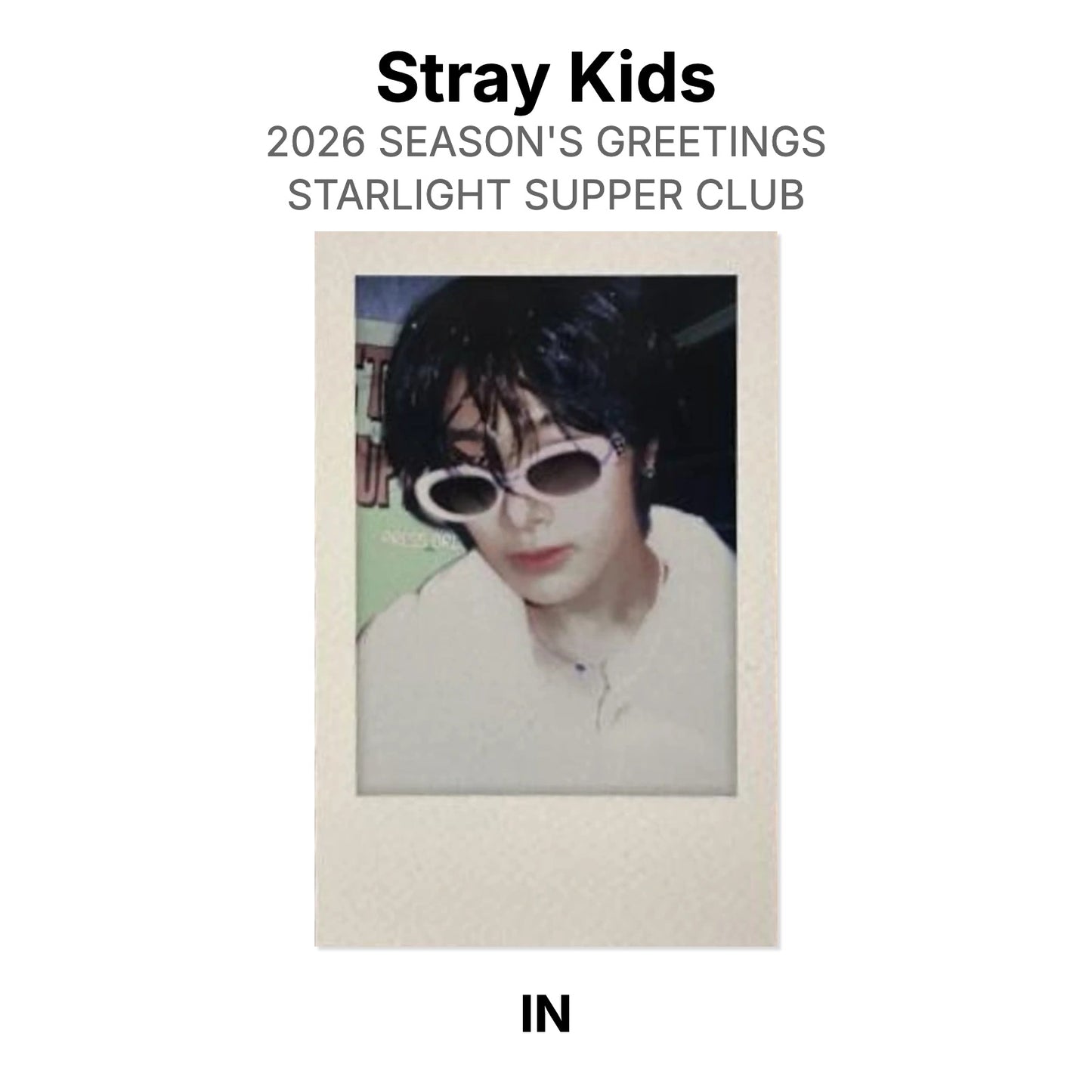 Stray Kids 2026 SEASON'S GREETINGS STARLIGHT SUPPER CLUB Official Photocard