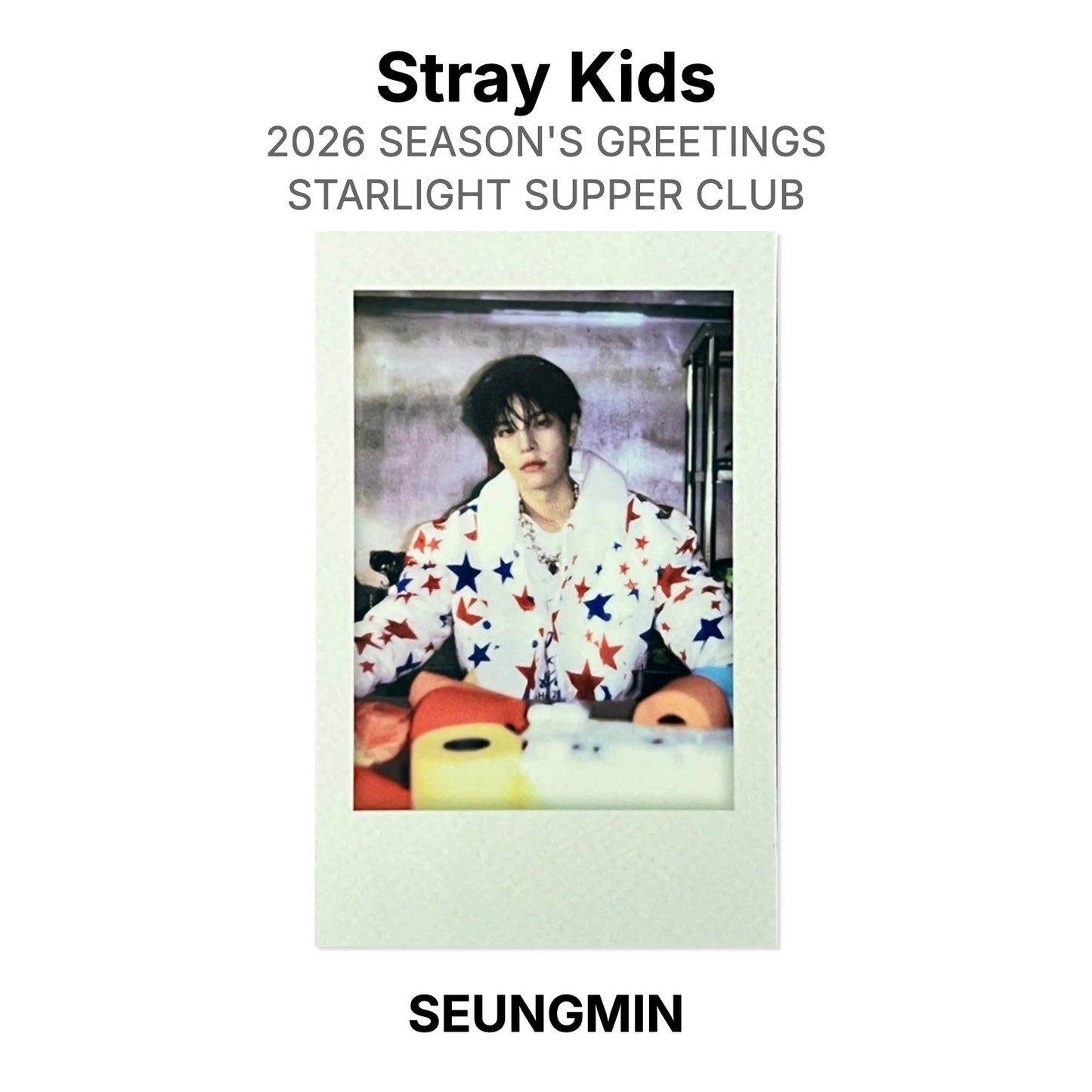 Stray Kids 2026 SEASON'S GREETINGS STARLIGHT SUPPER CLUB Official Photocard