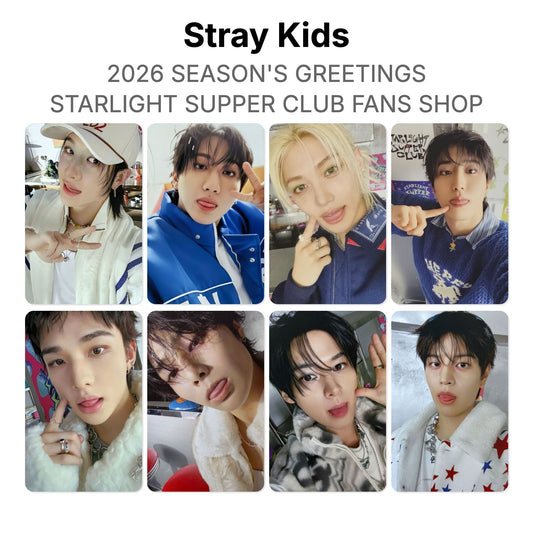 Stray Kids 2026 SEASON'S GREETINGS STARLIGHT SUPPER CLUB FANS SHOP 公式フォトカード