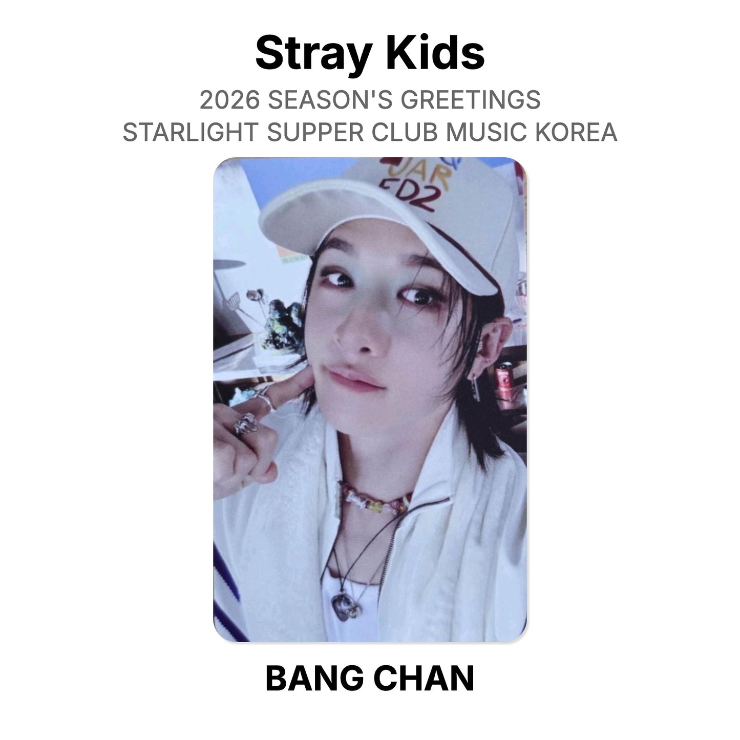 Stray Kids 2026 SEASON'S GREETINGS STARLIGHT SUPPER CLUB MUSIC KOREA photocard officielle