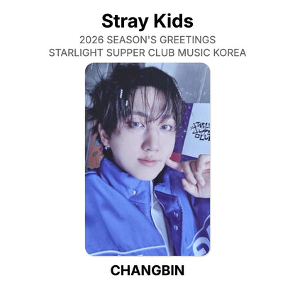 Stray Kids 2026 SEASON'S GREETINGS STARLIGHT SUPPER CLUB MUSIC KOREA photocard officielle