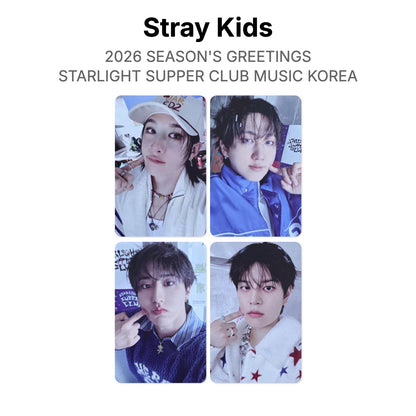 Stray Kids 2026 SEASON'S GREETINGS STARLIGHT SUPPER CLUB MUSIC KOREA photocard officielle