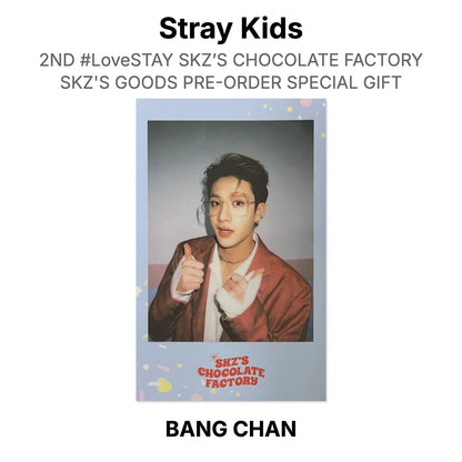 Stray Kids 2ND #LoveSTAY SKZ’S CHOCOLATE FACTORY SKZ'S GOODS PRE-ORDER SPECIAL GIFT Official Photocard