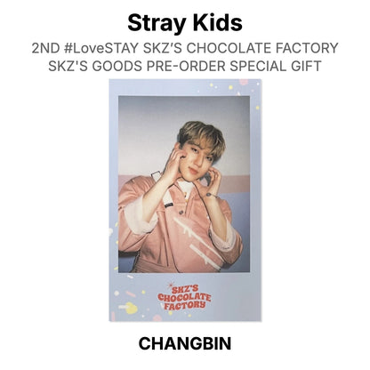 Stray Kids 2ND #LoveSTAY SKZ’S CHOCOLATE FACTORY SKZ'S GOODS PRE-ORDER SPECIAL GIFT Official Photocard