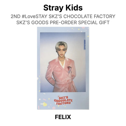 Stray Kids 2ND #LoveSTAY SKZ’S CHOCOLATE FACTORY SKZ'S GOODS PRE-ORDER SPECIAL GIFT Official Photocard