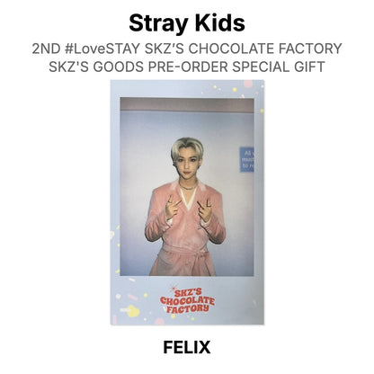 Stray Kids 2ND #LoveSTAY SKZ’S CHOCOLATE FACTORY SKZ'S GOODS PRE-ORDER SPECIAL GIFT Official Photocard