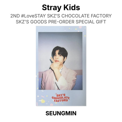 Stray Kids 2ND #LoveSTAY SKZ’S CHOCOLATE FACTORY SKZ'S GOODS PRE-ORDER SPECIAL GIFT Official Photocard