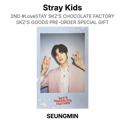 Stray Kids 2ND #LoveSTAY SKZ’S CHOCOLATE FACTORY SKZ'S GOODS PRE-ORDER SPECIAL GIFT Official Photocard