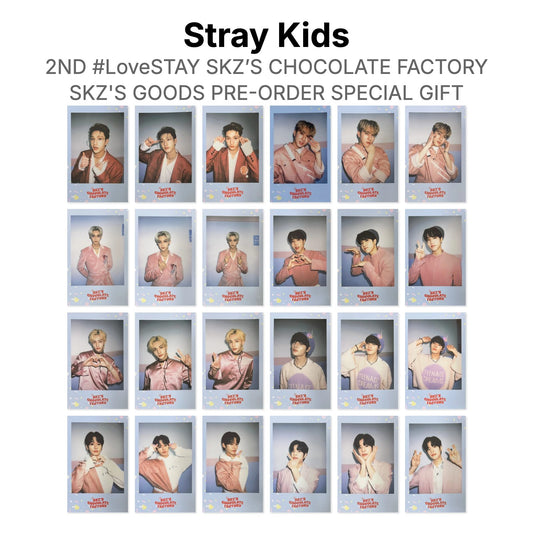 Stray Kids 2ND #LoveSTAY SKZ’S CHOCOLATE FACTORY SKZ'S GOODS PRE-ORDER SPECIAL GIFT Official Photocard
