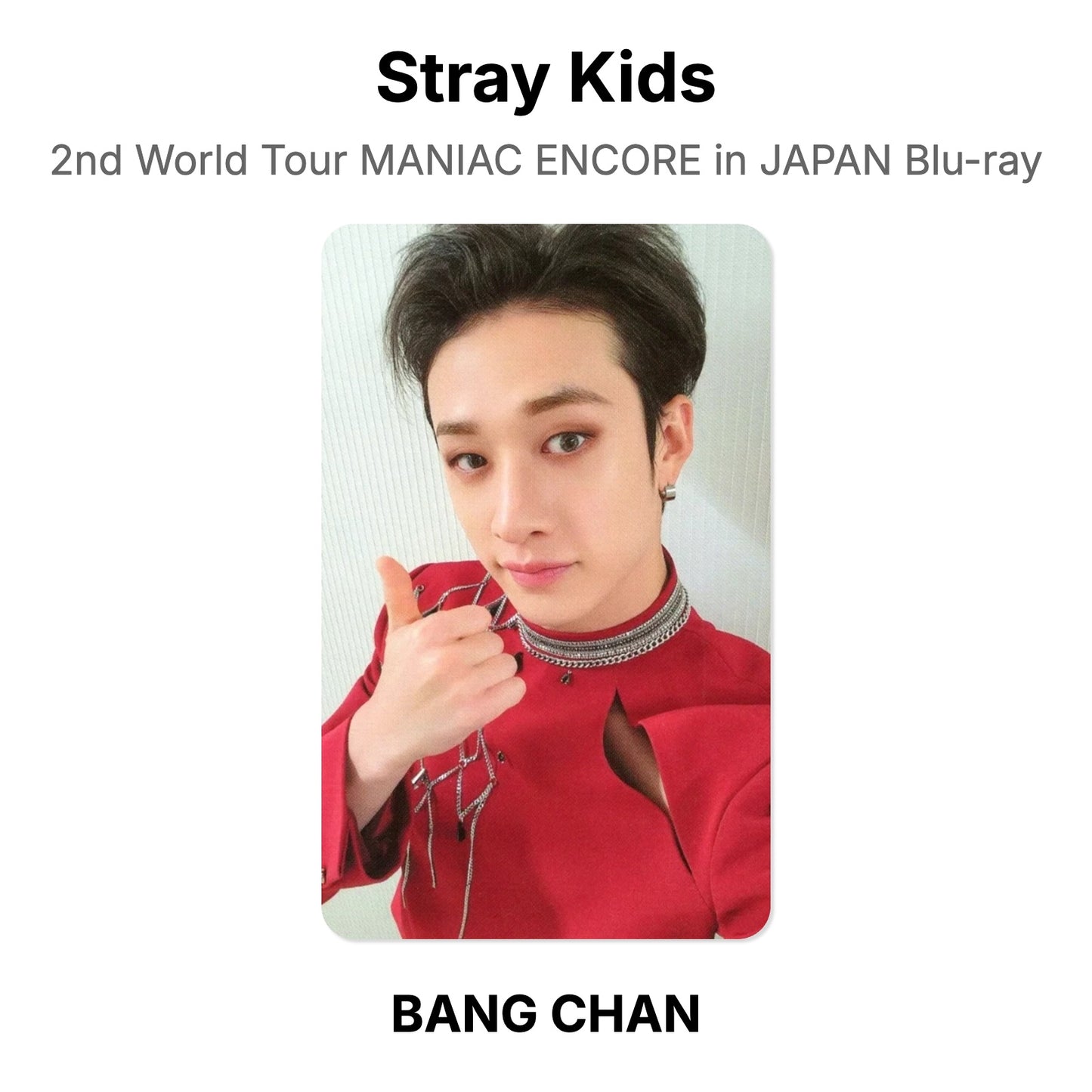 Stray Kids 2nd World Tour MANIAC ENCORE in JAPAN Blu-ray Official Photocard