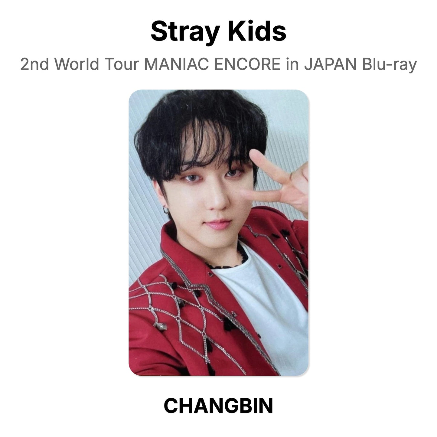 Stray Kids 2nd World Tour MANIAC ENCORE in JAPAN Blu-ray Official Photocard