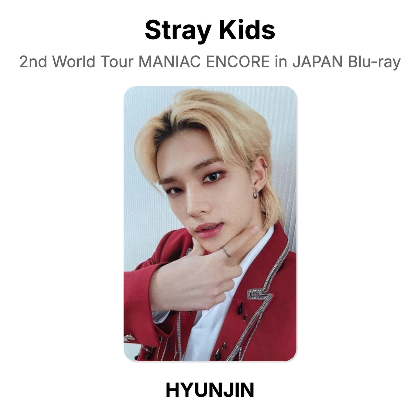 Stray Kids 2nd World Tour MANIAC ENCORE in JAPAN Blu-ray Official Photocard