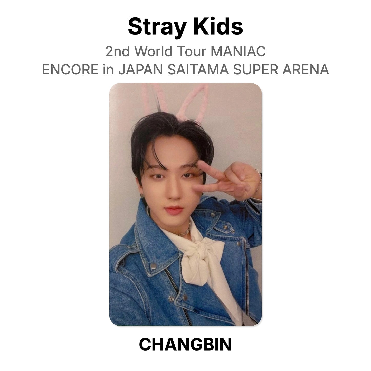 Stray Kids 2nd World Tour MANIAC ENCORE in JAPAN SAITAMA SUPER ARENA Official Photocard