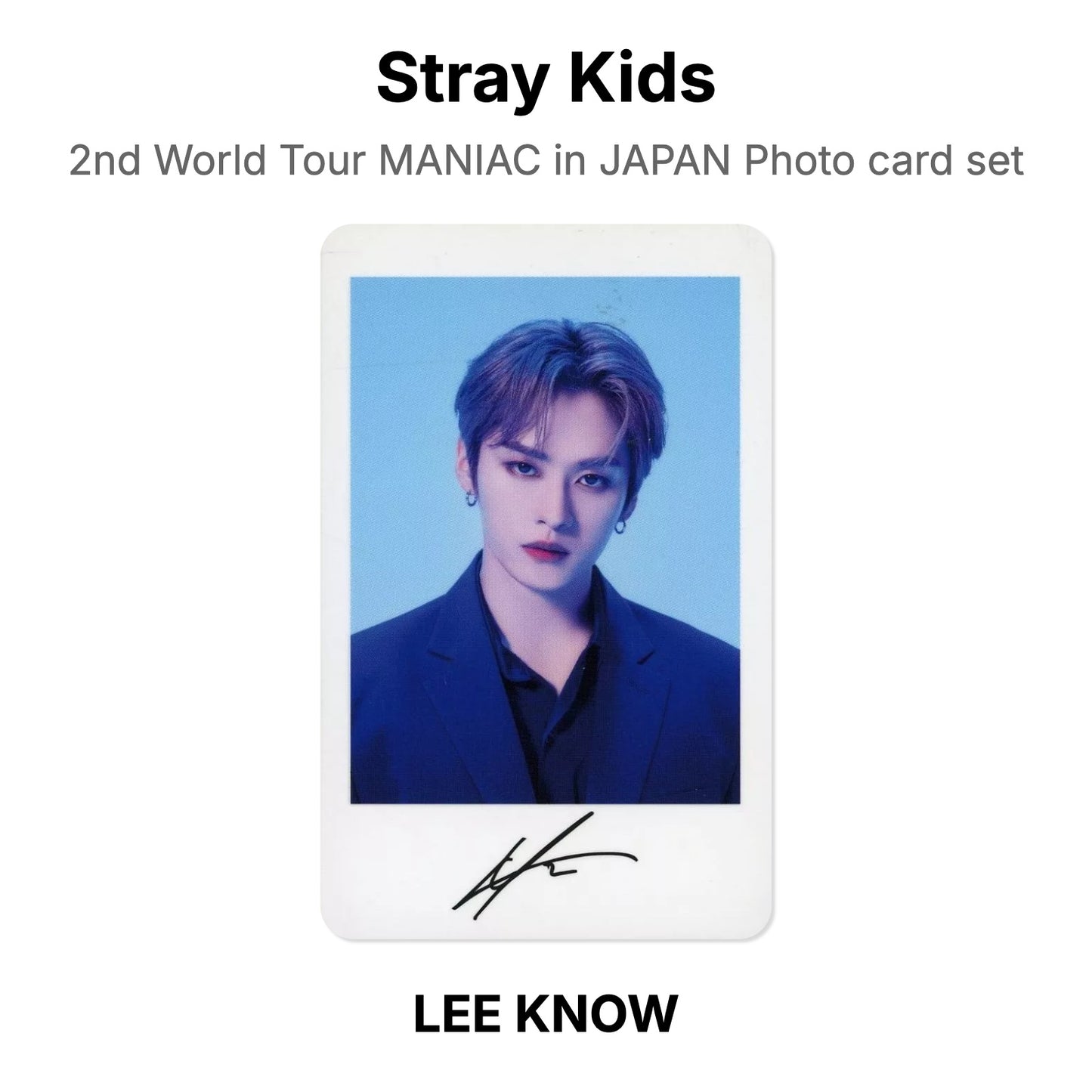 Stray Kids 2nd World Tour MANIAC in JAPAN Photo card set официальная фотокарта