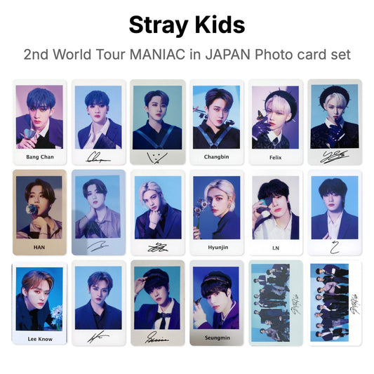 Stray Kids 2nd World Tour MANIAC in JAPAN Photo card set 公式フォトカード