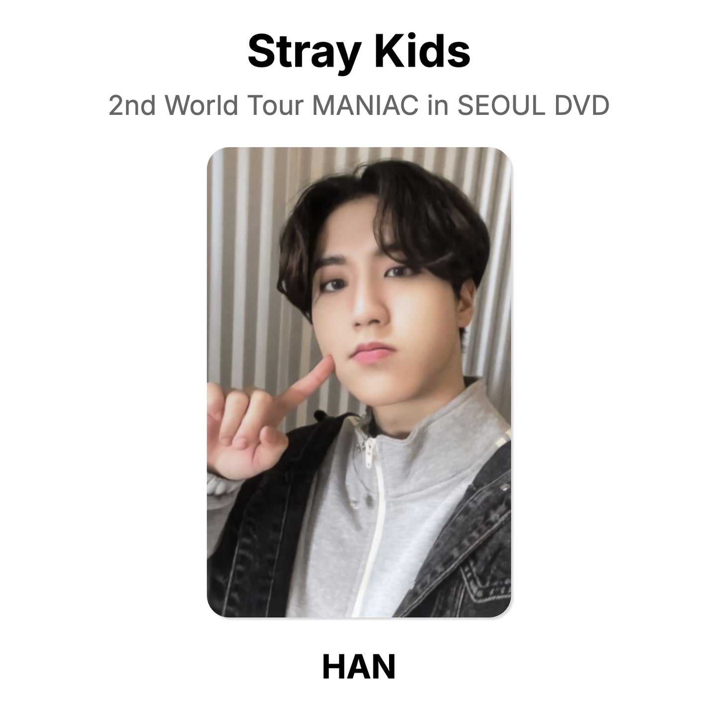 Stray Kids 2nd World Tour MANIAC in SEOUL DVD Official Photocard