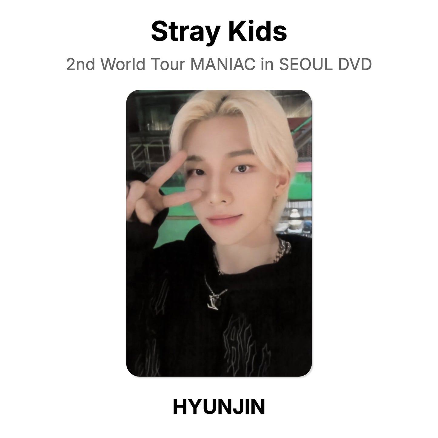 Stray Kids 2nd World Tour MANIAC in SEOUL DVD Official Photocard
