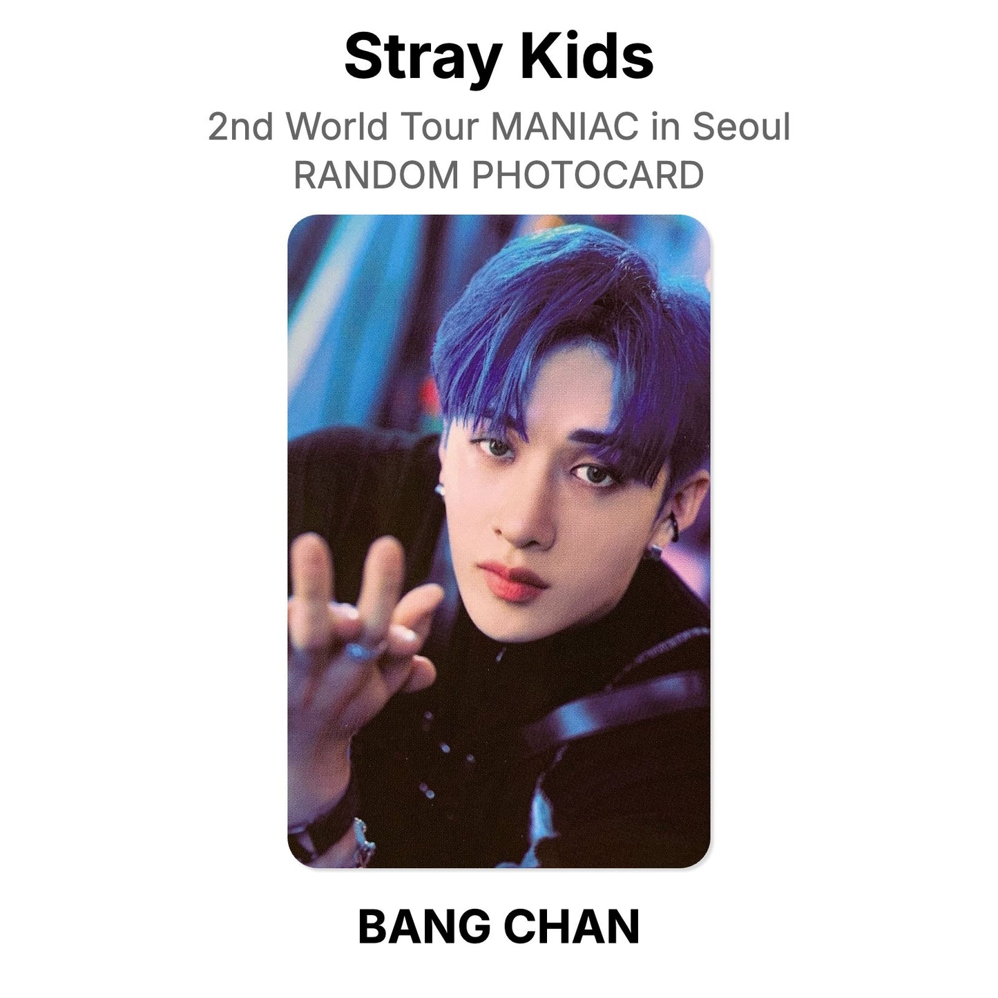 Stray Kids 2nd World Tour MANIAC in Seoul RANDOM PHOTOCARD Offizielle Photocard