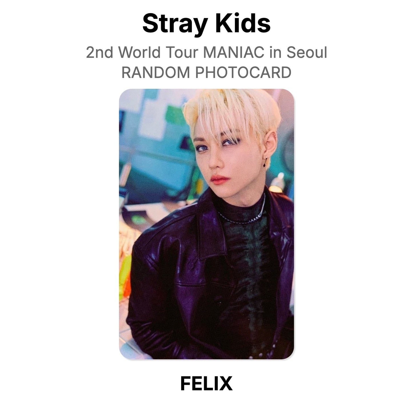 Stray Kids 2nd World Tour MANIAC in Seoul RANDOM PHOTOCARD Offizielle Photocard