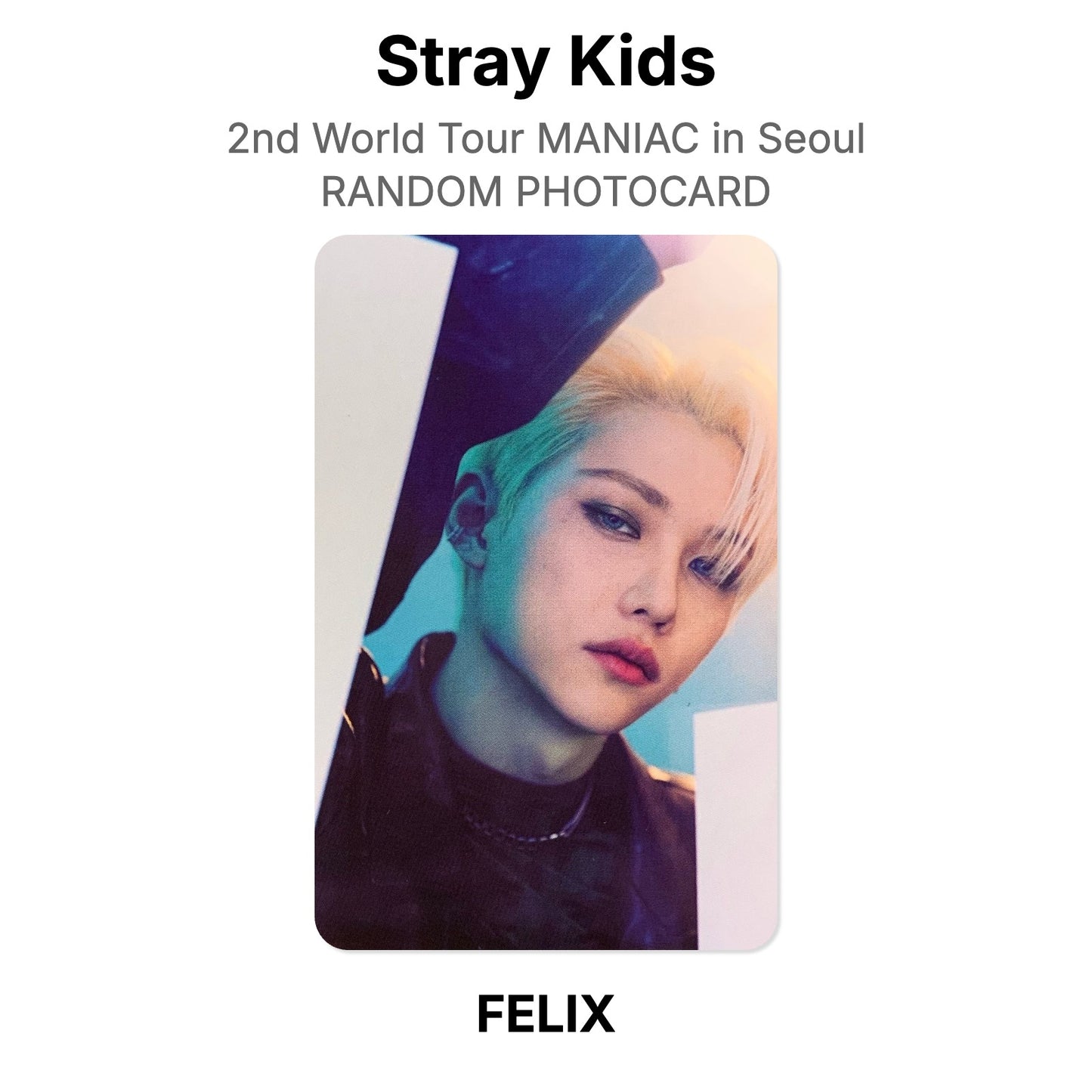 Stray Kids 2nd World Tour MANIAC in Seoul RANDOM PHOTOCARD Offizielle Photocard