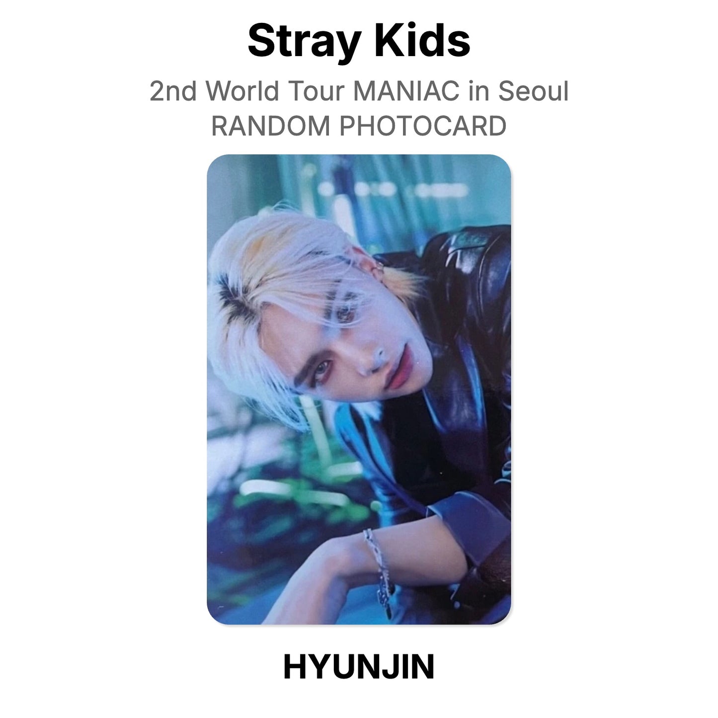 Stray Kids 2nd World Tour MANIAC in Seoul RANDOM PHOTOCARD Offizielle Photocard