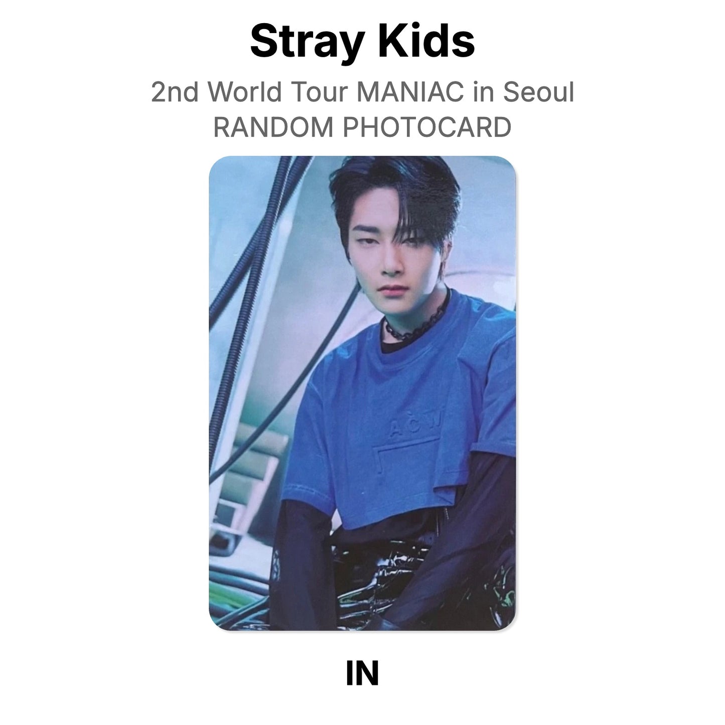 Stray Kids 2nd World Tour MANIAC in Seoul RANDOM PHOTOCARD Offizielle Photocard