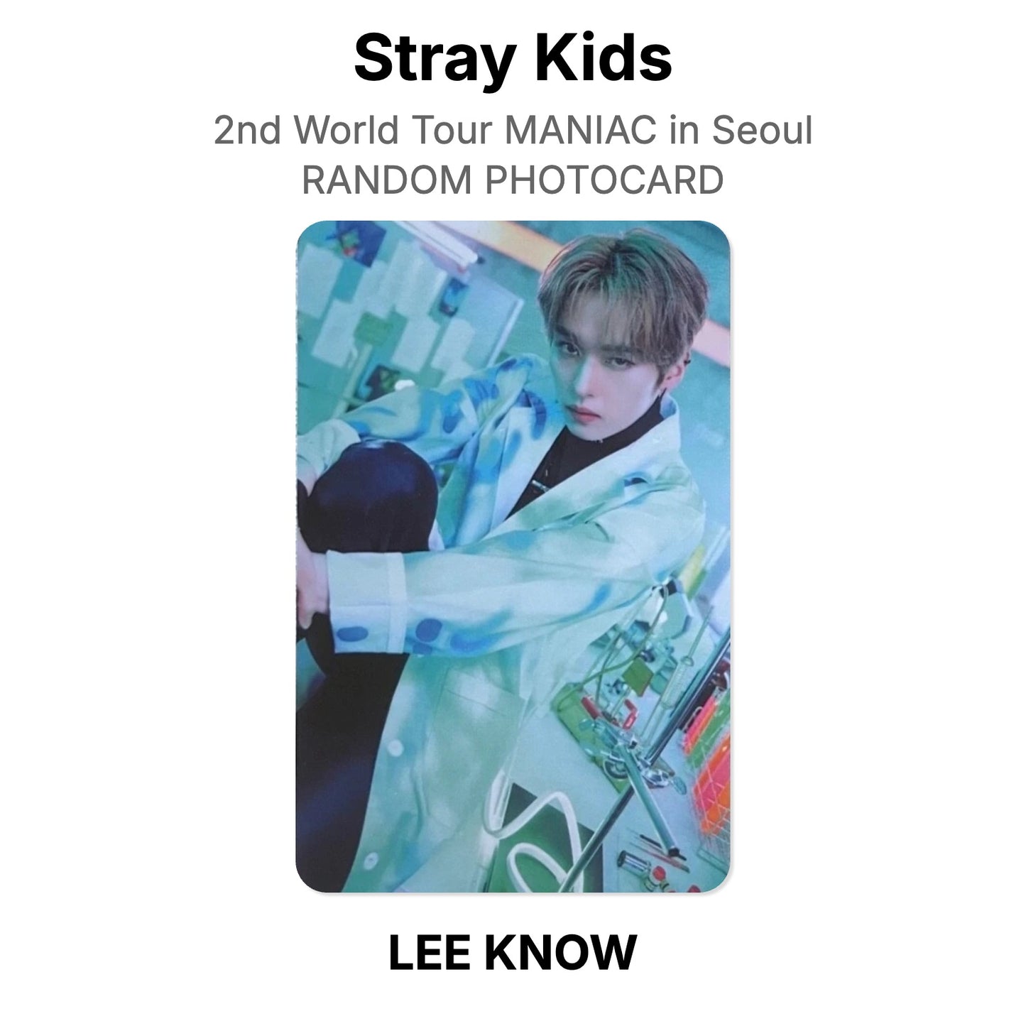 Stray Kids 2nd World Tour MANIAC in Seoul RANDOM PHOTOCARD Offizielle Photocard