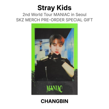 Stray Kids 2nd World Tour MANIAC in Seoul SKZ MERCH PRE-ORDER SPECIAL GIFT Offizielle Photocard