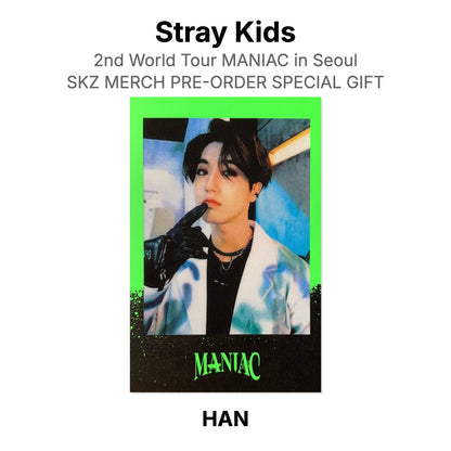 Stray Kids 2nd World Tour MANIAC in Seoul SKZ MERCH PRE-ORDER SPECIAL GIFT Offizielle Photocard