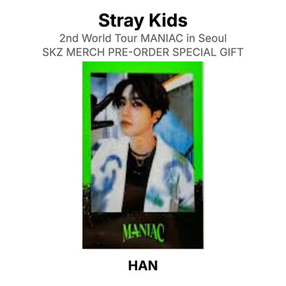 Stray Kids 2nd World Tour MANIAC in Seoul SKZ MERCH PRE-ORDER SPECIAL GIFT Offizielle Photocard