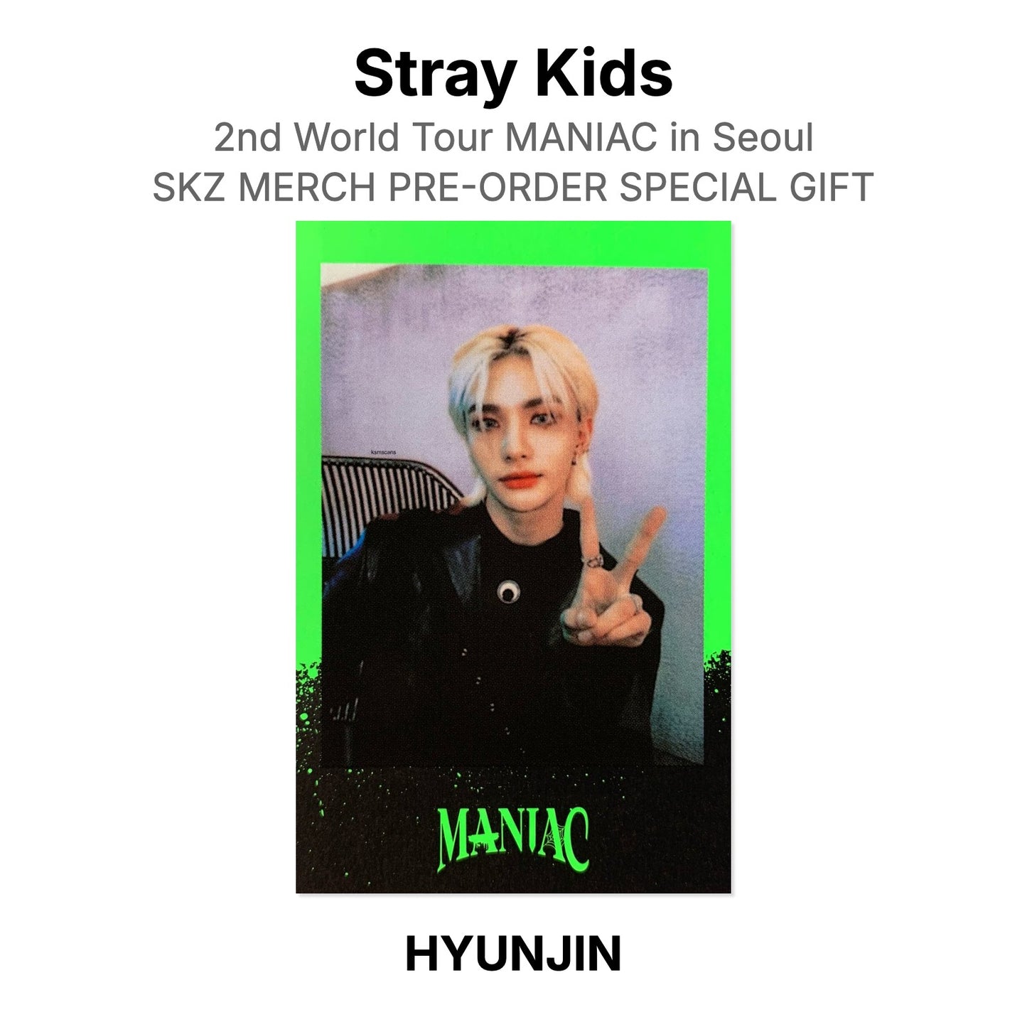 Stray Kids 2nd World Tour MANIAC in Seoul SKZ MERCH PRE-ORDER SPECIAL GIFT Offizielle Photocard