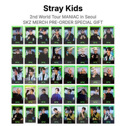 Stray Kids 2nd World Tour MANIAC in Seoul SKZ MERCH PRE-ORDER SPECIAL GIFT Offizielle Photocard