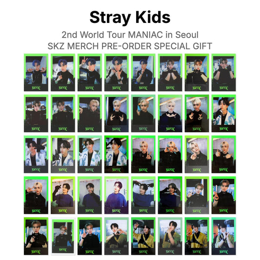 Stray Kids 2nd World Tour MANIAC in Seoul SKZ MERCH PRE-ORDER SPECIAL GIFT Official Photocard