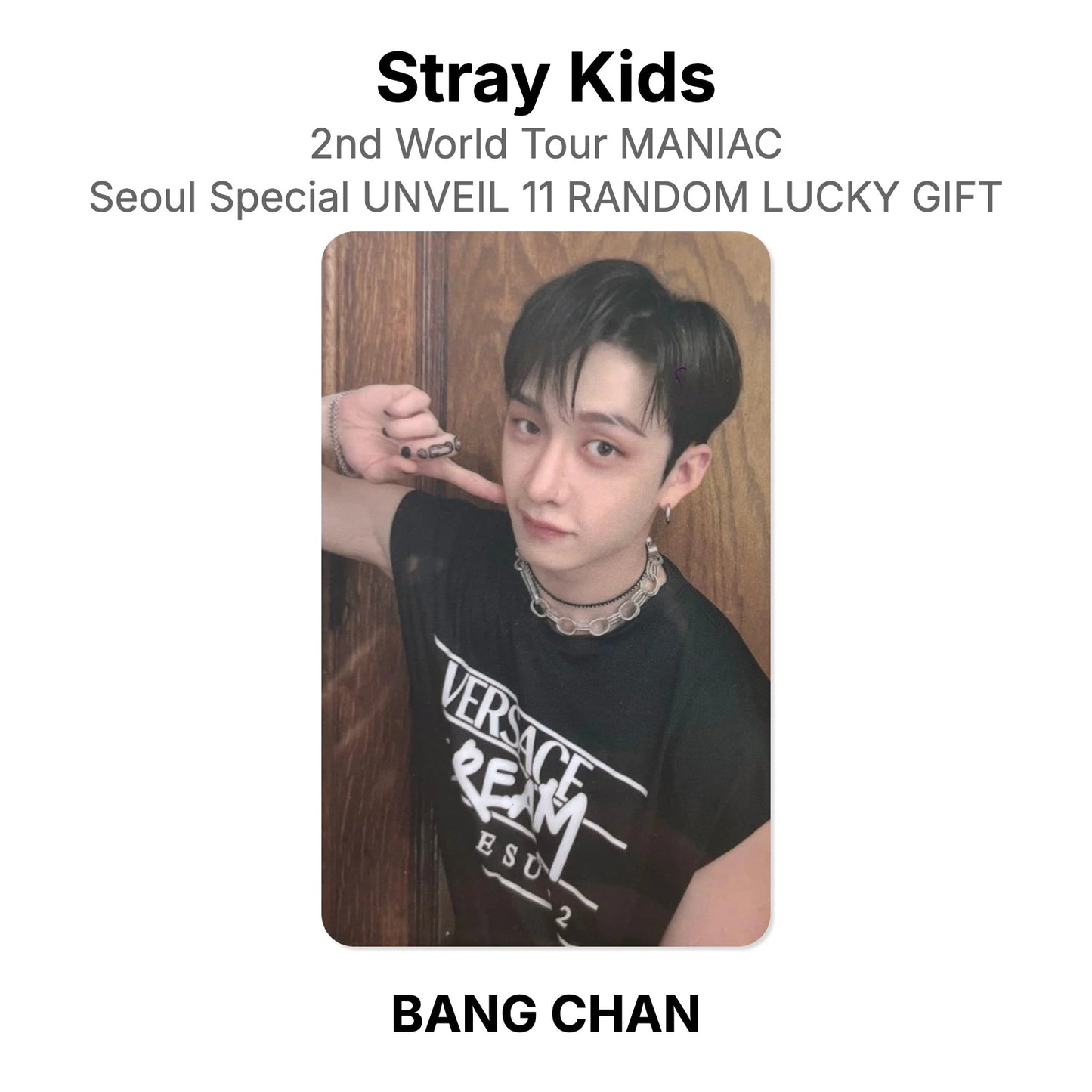 Stray Kids 2nd World Tour MANIAC Seoul Special UNVEIL 11 RANDOM LUCKY GIFT virallinen Photocard