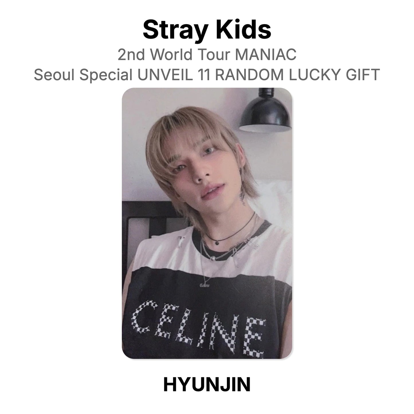 Stray Kids 2nd World Tour MANIAC Seoul Special UNVEIL 11 RANDOM LUCKY GIFT virallinen Photocard